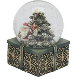 MondoViro Caja de música esférica de agua con Papá Noel, 9 x 14,5 cm