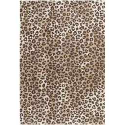 AFK Alfombra suave con diseño de leopardo 200 x 290 cm