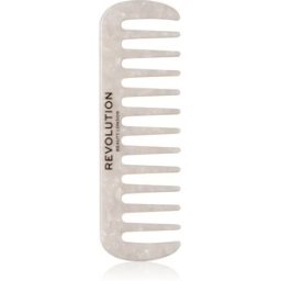 Natural Curl Wide Tooth Comb Cepillo Para Cabello Para Cabello Ondulado Y Rizado Tono White 1 Ud