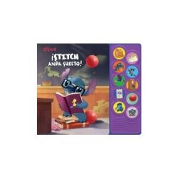 Disney Stitch: Stitch Anda Suelto! - Libro De Escuchar Y Aprender - Libro Interactivo Con 10 Botones De Sonidos - Pi Kids