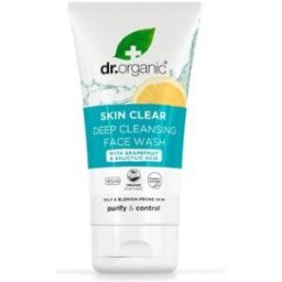 Dr. organic skin clear limpiador facial del poro 125ml.