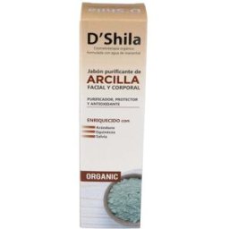 D shila jabon de arcilla facial y corporal 250ml.