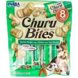 Churu veterinaria churu dog bites receta de pollo con atun 1 bolsa de 8 sticks