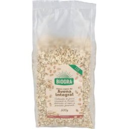 Biogra copos de avena finos integrales 500gr. bio - biogra