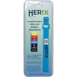 Herix herix pulsera infantil informativa adrenalina azul