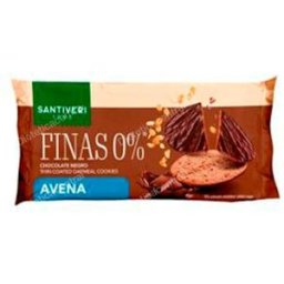 Santiveri galleta fina 0% bañada avena-choco 88 gr