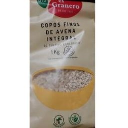 El granero copos de avena suaves integral 1kg. bio