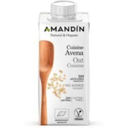 Amandin cuisine crema de avena 200ml 24uds. bio