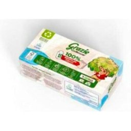 Grazie natural pañuelos faciales triple capa 80 uds bio