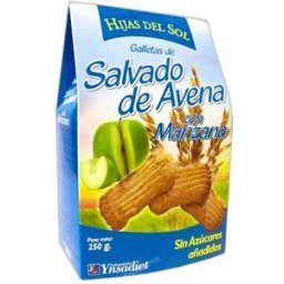 Hijas del sol galletas avena + manzana 250 gr