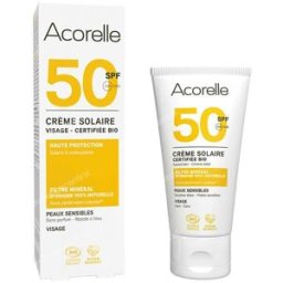Acorelle crema solar facial spf50 50ml.
