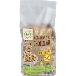 Solnatural muesli de avena y chocolate 425gr. bio sg