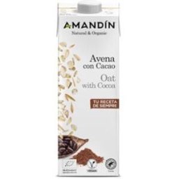 Amandin bebida vegetal de avena con cacao 1lt x 6 uds
