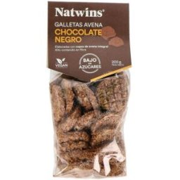 Natwins galletas de avena chocolate negro 200gr.