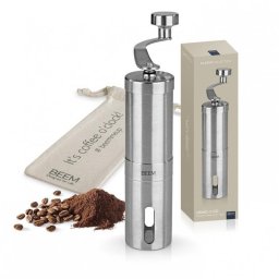 Molinillo de café manual Beem GRIND-2-GO acero inoxidable 40 g