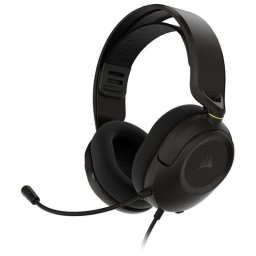 Auriculares Corsair HS35 v3 con cable jack 3,5 mm para gaming, micrófono omnidireccional, color carbón