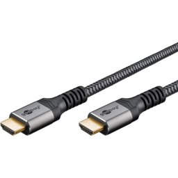 Cable HDMI Goobay Plus 2.0 4K@60Hz 18 Gbit/s Blindado
