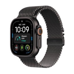 Apple Watch Ultra 4 GPS + Cellular 49mm Caja de Titanio Negra con Correa Milanese Negra M/L