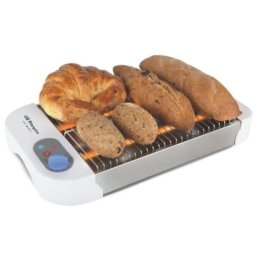 Tostador Orbegozo TO 1012 Plano 600W Blanco y Plata