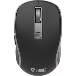 Ratón Yenkee YMS 2085BK Inalámbrico Dual 2.4G Bluetooth 5.2 2400 DPI Negro Rueda Metálica