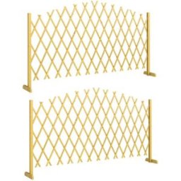 Outsunny Vallas de jardín 180x30x103 cm madera natural