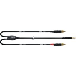CORDIAL CFY-WCC 1,5 - Cable adaptador en y, conector jack a 2 RCA, 1,5 m