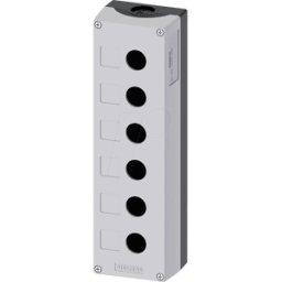 SIEMENS SIE 1806-0AB1 - Carcasa 22 mm - redondo, gris, 6 puntos de comando