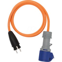 BRENNENSTUHL BRE 1132910325 - Camping-Adapter Schutzkontakt auf CEE-Winkelkupplung, 1,5 m