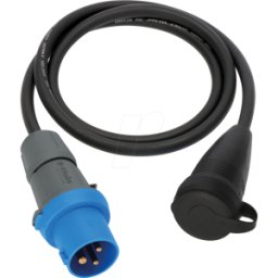 BRENNENSTUHL BRE 1133920025 - Camping-Adapter CEE auf Schutzkontakt, 1,5 m, schwarz, IP44