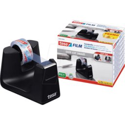 TESA 53903 - Dispensador de mesa Easy Cut® Smart, hasta 33 m x 19 mm, negro