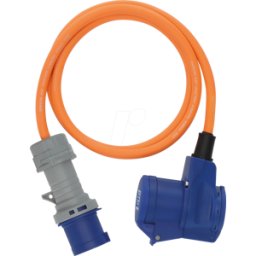 BRENNENSTUHL BRE 1132920325 - Camping-Adapter CEE auf Winkelkupplung, 1,5 m, IP44