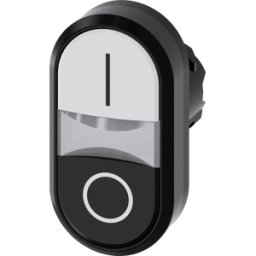 SIEMENS ACT00 3AB61-0AK0 - Pulsador doble SIRIUS ACT, 22 blanco - negro