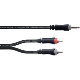 CORDIAL EY 3 WCC - Cable adaptador en Y, conector estéreo de 3,5 mm > 2x enchufe ci