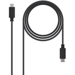 Nanocable Cable USB 2.0 3A USB-C M/M 2 M Negro
