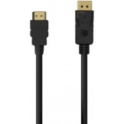 Aisens A125-0551 adaptador de cable de vídeo 1,5 m DisplayPort HDMI tipo A (Estándar) Negro