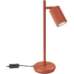 Lámpara de mesa de colores Karbon Rojo Ocre