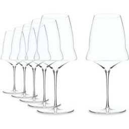 Josephinenhütte Juego de 6 Copas Josephine Nº 3 para Tintos - Elegancia y Estilo para Disfrutar del Vino