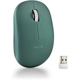 Ratón óptico NGS FOG Pro Wireless Inalámbrico 1000 DPI, Verde, Nuevo