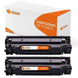 PcCom Essential HP C3906A/06A Tóner Compatible Negro Pack 2