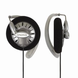 Auriculares Koss KSC75 con cable, conexión 3,5 mm, para música, negro y plata