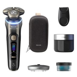 Afeitadora Facial Philips i9000 Prestige Ultra XP9405/31 Inalámbrica 60min Seco y Mojado 3 Cuchillas Carga Rápida
