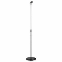 Soporte micrófono Vonyx MS100B ajustable base pesada con abrazadera cable