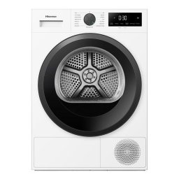 Secadora de condensación Hisense DH1I900UWDC 9 kg Clase D con bomba de calor y control táctil