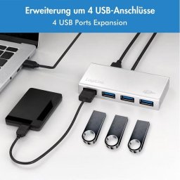 Hub USB 4 Puertos USB 3.0 con Alimentación Externa LogiLink UA0421