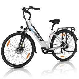 Bicicleta eléctrica urbana VARUN S700-2 250 W 48 V 10,4 Ah blanca