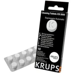 Krups XS300010 10 Pastillas Limpiadoras para Cafeteras Espresseria Automatic