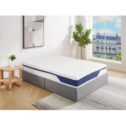 Unique Colchón 140 x 190 cm espuma HD 7 zonas y acogida gel con memoria de forma desenfundable grosor 22cm - FAGANI de YSMÉE