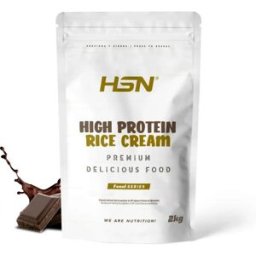 HSN Crema de arroz proteica 2kg chocolate - Recetas Saludables - Polvo - 40 Servicios