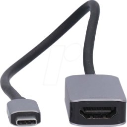 NEDIS N CCGB64660BK02 - Adaptador USB-C, USB 3.0, conector USB-C > salida HDMI, 0.20m, n