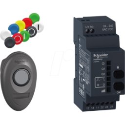 SCHNEIDER ELECTRIC XB5RMA04 - Interruptor inalámbrico con receptor, 24 - 240 V..